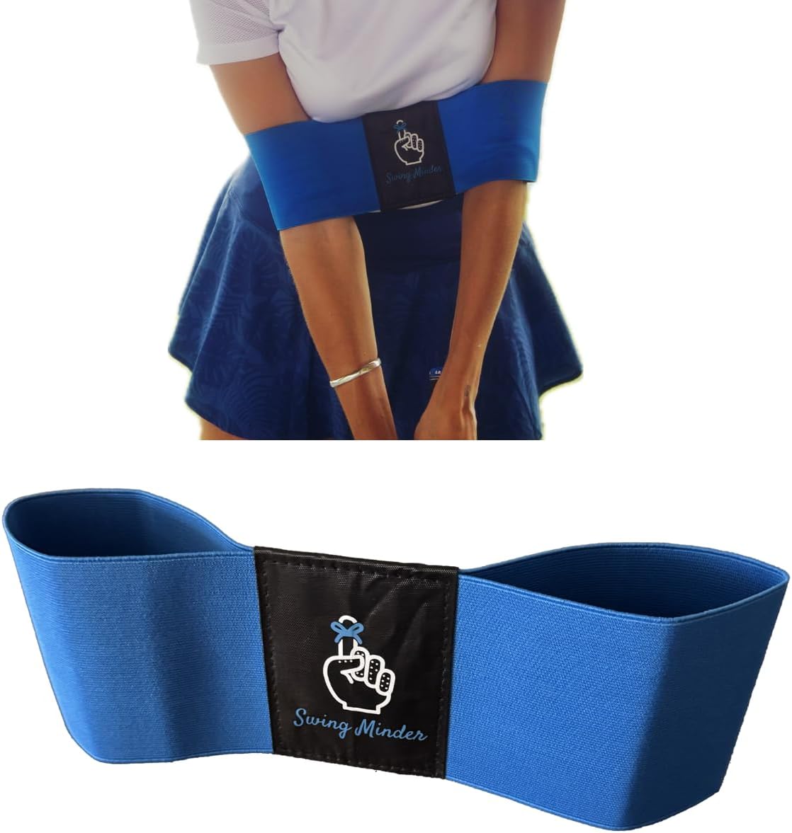 Connect Correct Golf Arm Band Training Aid for Swing Correcting - Portable Golf Swing Trainer Aid for Right/Left Handers