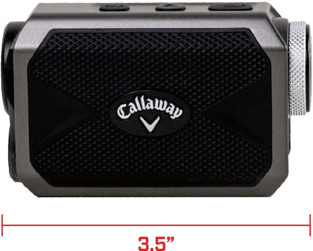 Callaway Micro Pro Golf Laser Rangefinder -Ultra Compact and Rechargeable with Magnetic Cart Mount