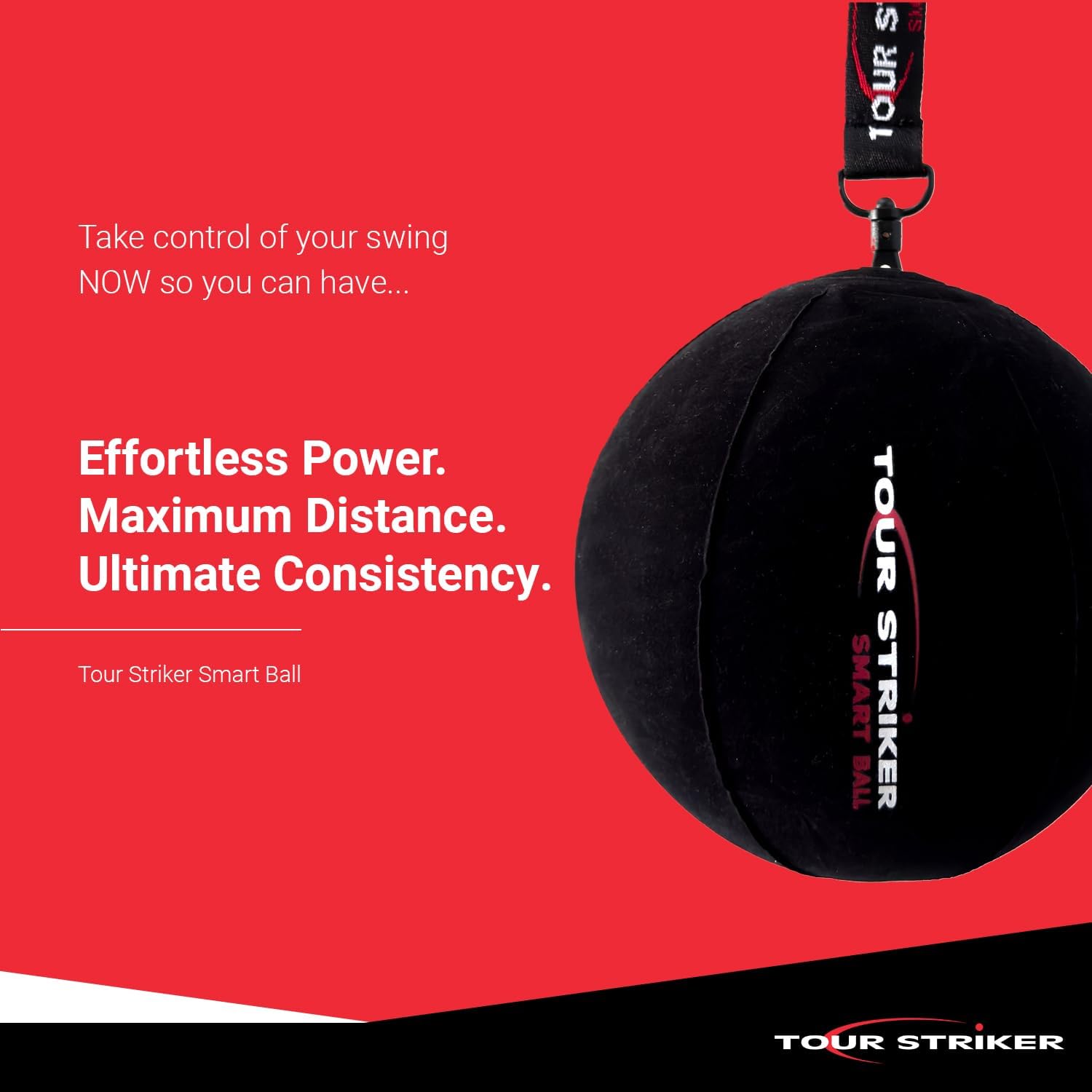 The Patented Tour Striker Smart Ball training detail