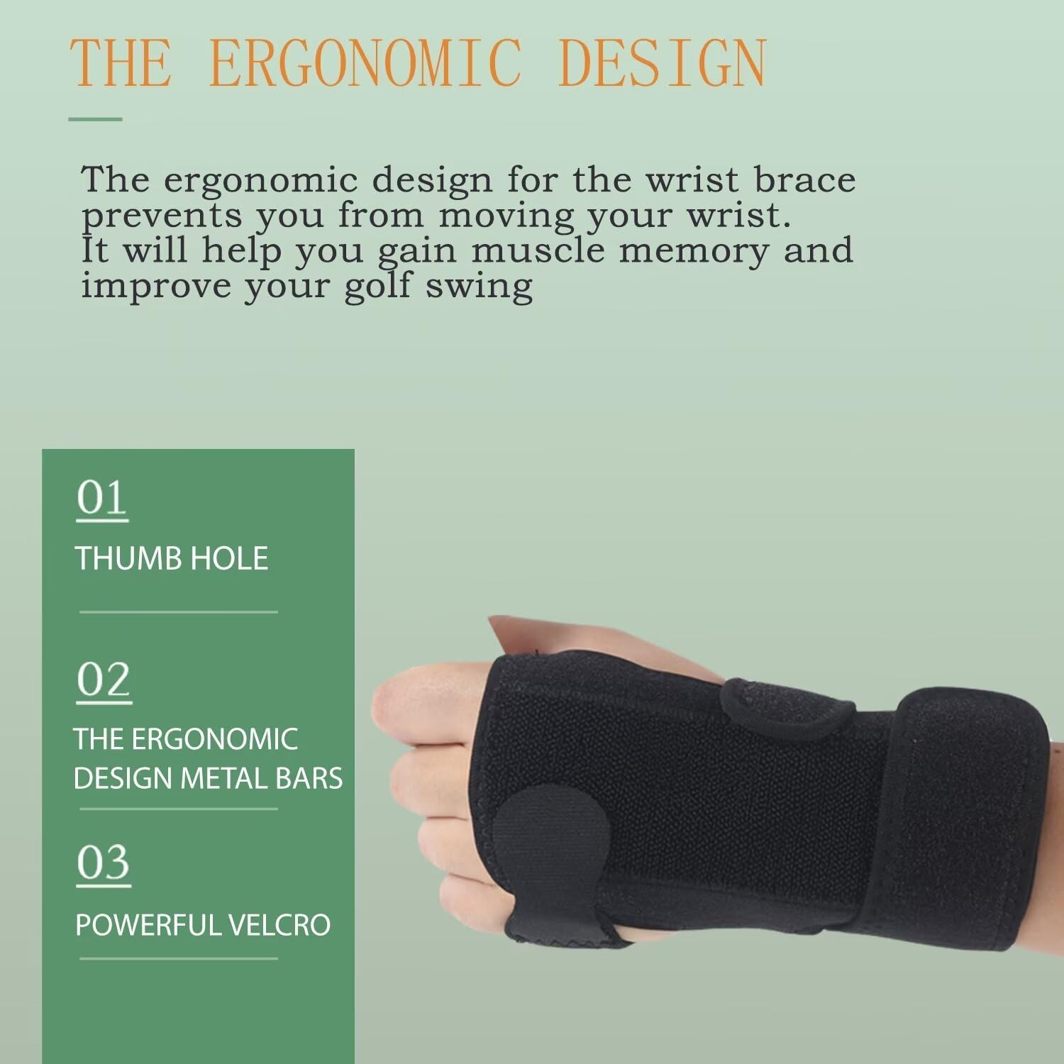 WIGERLON Golf Wrist Training Aid for Right Handed Golfer Golf Wrist Brace Wrist Hinge Trainer Golfers Trainer to Correct Wrist Angle & Develop Muscle Memory training detail