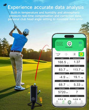 Portable Golf Launch Monitor Pro X1 Plus, Simulators for Home & Training, Mobile Launch Monitor for Golf Swing Analysis, Tracker & Swing Analyzer, Indoor Outdoor Use, Up to 12 Hours Battery Life.