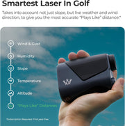 Arccos Smart Laser Rangefinder w/Slope & Wind, Plays-Like Yardage | AI GPS rangefinder, tournament legal, pin lock vibration, green maps, AI strategy, 6x zoom, 1st year's membership included