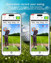 Portable Golf Launch Monitor Pro X1 Plus, Simulators for Home & Training, Mobile Launch Monitor for Golf Swing Analysis, Tracker & Swing Analyzer, Indoor Outdoor Use, Up to 12 Hours Battery Life.