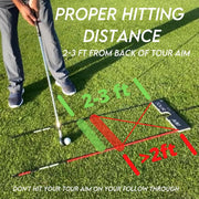 Tour Aim 2.0 Golf Training Aid – 11-in-1 Alignment Sticks & Swing Plane Golf Practice System – Lightweight Alternative to Heavy Brick-Like Golf Aids – Maximum Portability, Accuracy & Consistency