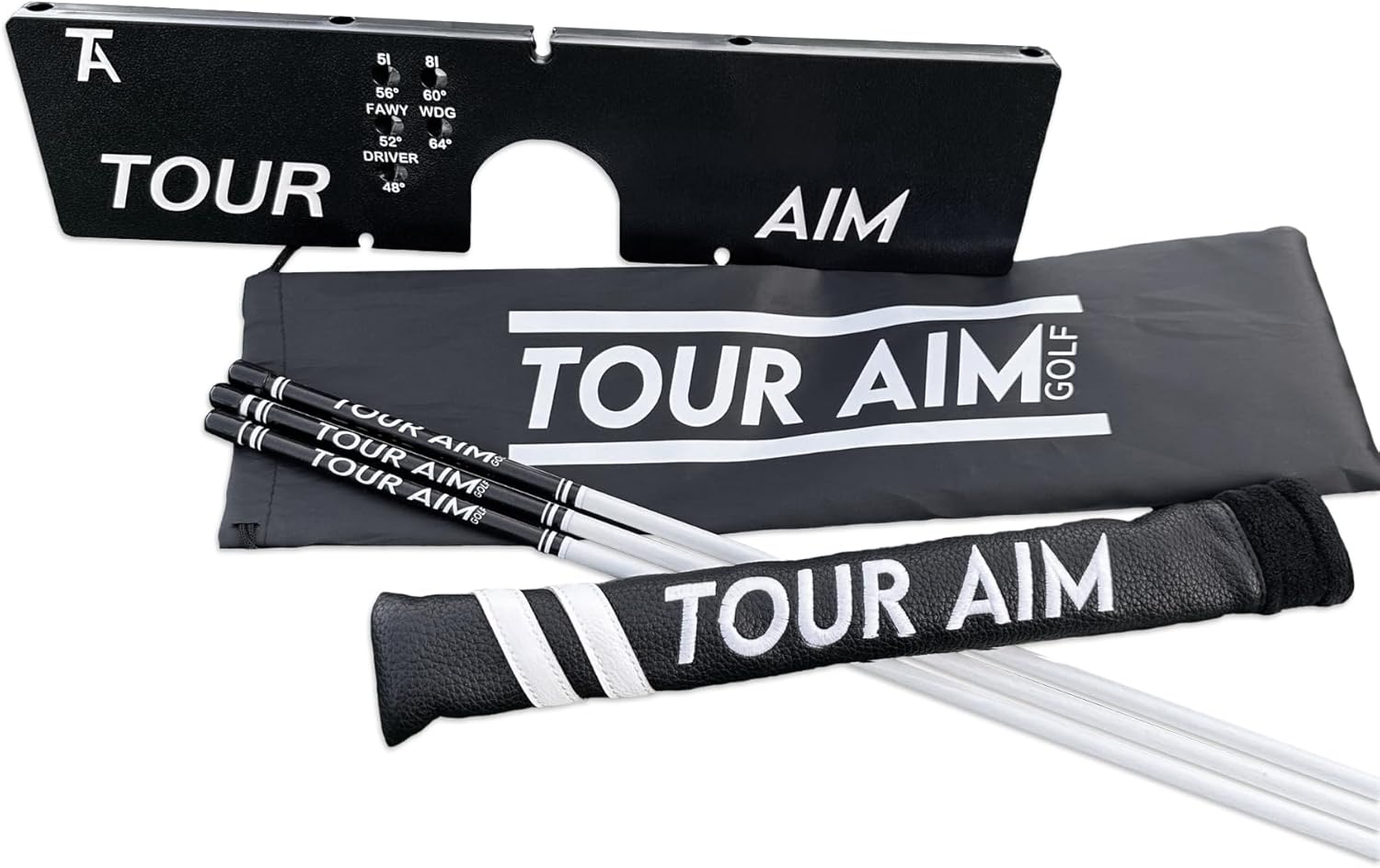 Tour Aim 2.0 Golf Training Aid – 11-in-1 Alignment Sticks & Swing Plane Golf Practice System – Lightweight Alternative to Heavy Brick-Like Golf Aids – Maximum Portability, Accuracy & Consistency training detail