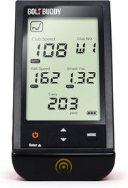 GOLFBUDDY Shot Mate Launch Monitor – Doppler Radar Golf Swing Analyzer, Ball & Club Speed, Smash Factor, Carry Distance, TFT LCD Display, Practice/Target Modes, 1,000 Shot Storage, 10Hr Battery