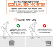 Izzo Golf Swami Launch Master Golf Launch Simulator - Golf Training Aid