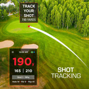 Hand+ Handheld Golf GPS Device, Shot Tracker, Record Shots, Club, GIR, Fairways, Putts, Golf Distance Range Finder, Touch Screen, 42,000+ Courses, Green View, Pin Positioning, Magnetic, Free App, IPX7