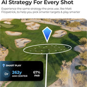 Arccos Smart Laser Rangefinder w/Slope & Wind, Plays-Like Yardage | AI GPS rangefinder, tournament legal, pin lock vibration, green maps, AI strategy, 6x zoom, 1st year's membership included