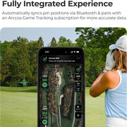 Arccos Smart Laser Rangefinder w/Slope & Wind, Plays-Like Yardage | AI GPS rangefinder, tournament legal, pin lock vibration, green maps, AI strategy, 6x zoom, 1st year's membership included