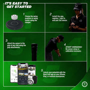 Blast Motion Golf Swing & Stroke Analyzer - Real-time Feedback, Swing Metrics, Swing Trainer, Video Capture Highlights, Track Performance (GEN3 Sensor)