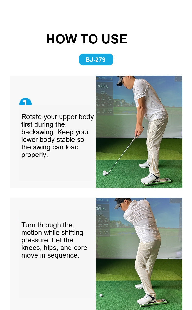 Swing Rotation Trainer – Golf Hip Turn & Power Transfer Training Aid training detail